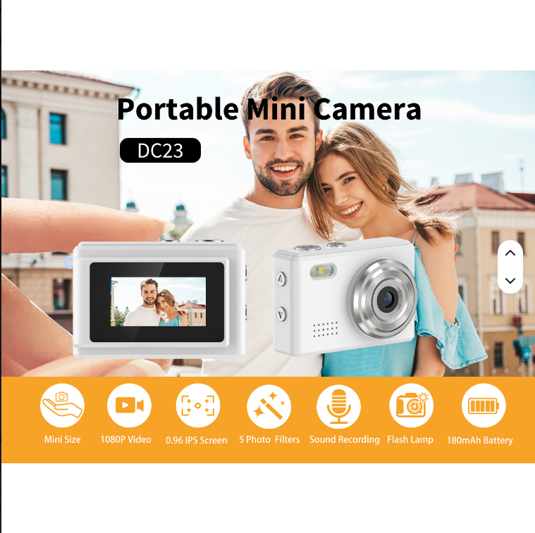 Cybercharm mini DigiCam 1080P HD Retro Keychain Camera 0.96" Screen Compact Pocket Micro Camera